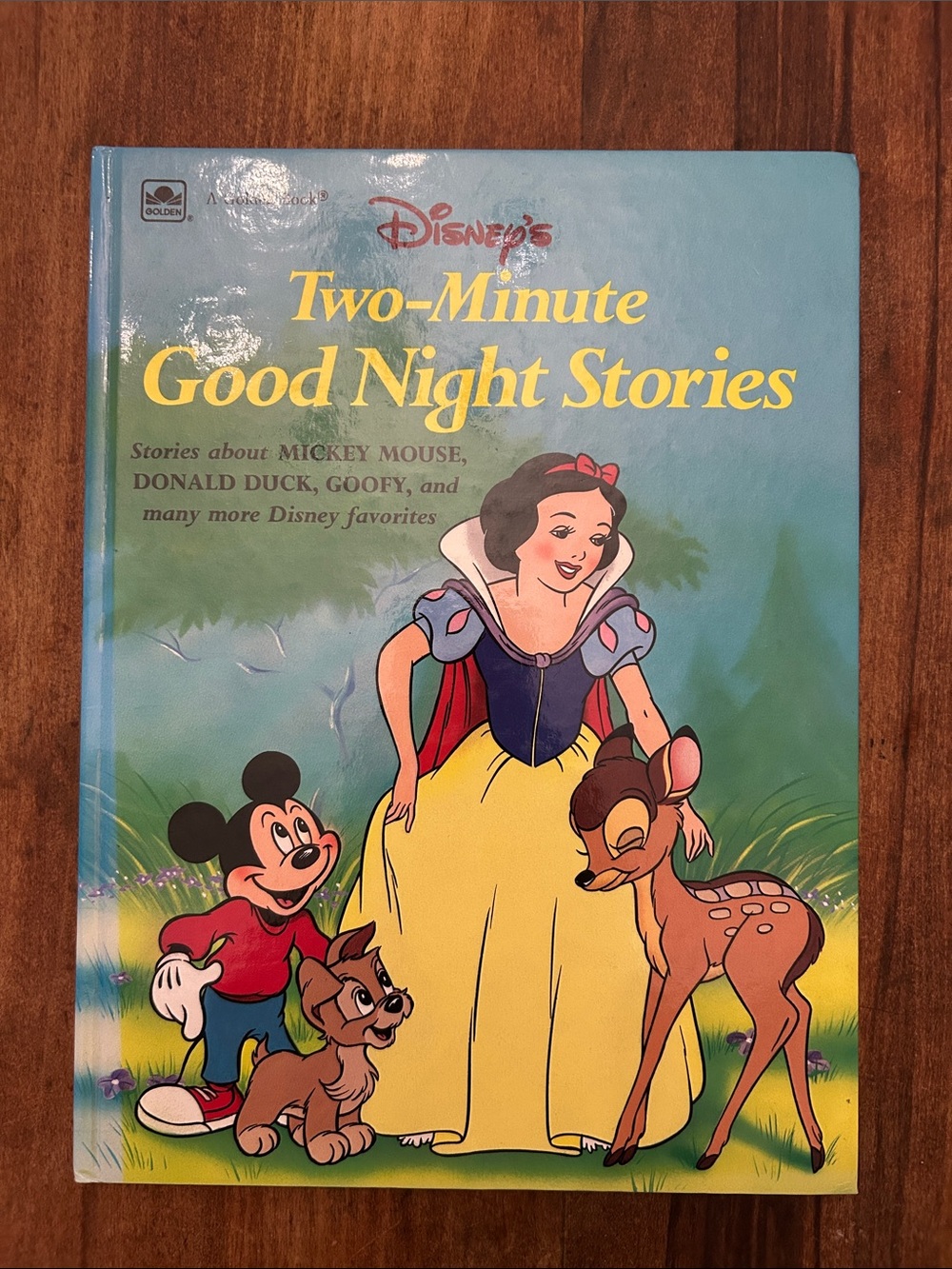 1993 A Golden Book - Disney Two-Minute Good Night Stories vintage kids storybook